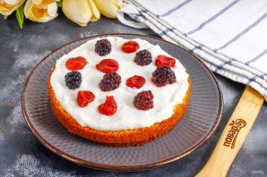 Торт с замороженными ягодами Торт с замороженными ягодами