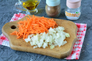 Перловка с куриной печенью Перловка с куриной печенью