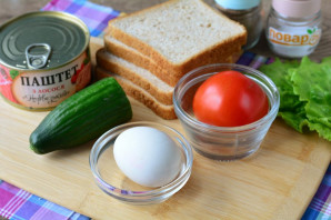 Бутерброды с паштетом на праздничный стол Бутерброды с паштетом на праздничный стол