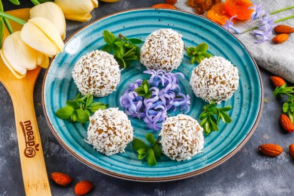 Веганские рафаэлло Веганские рафаэлло