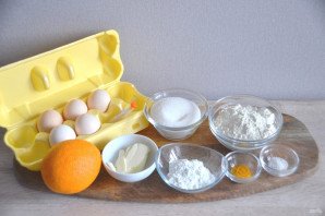 Апельсиновый шифоновый бисквит Апельсиновый шифоновый бисквит