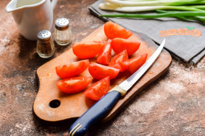 Закуска из помидоров и лука к шашлыку Закуска из помидоров и лука к шашлыку