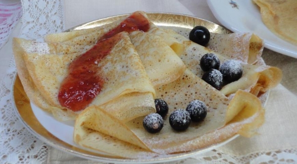 Заварные блинчики на ряженке, пошаговый рецепт с фото