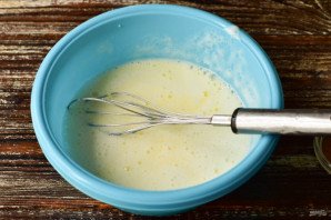 Пирог "Зебра" с бананом