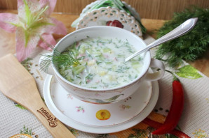 Окрошка на сыворотке Окрошка на сыворотке