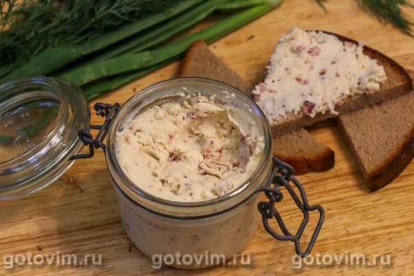 Плавленый сыр из творога с беконом Плавленый сыр из творога с беконом