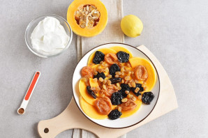 Тыква в микроволновке