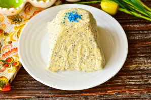 Творожная пасха с маком Творожная пасха с маком