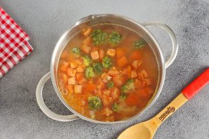 Вкусный суп из индейки Вкусный суп из индейки