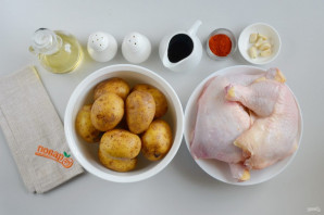 Мясо с картошкой в духовке Мясо с картошкой в духовке