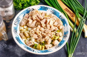 Салат из авокадо с курицей Салат из авокадо с курицей