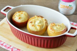 Яблоки фаршированные творогом Яблоки фаршированные творогом