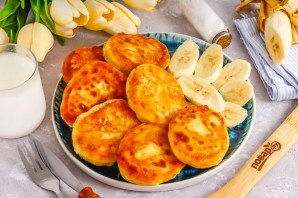 Сырники без сахара с бананом Сырники без сахара с бананом