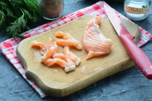 Бутерброды с рикоттой и красной рыбой Бутерброды с рикоттой и красной рыбой