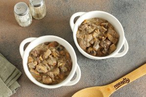 Жульен из куриной печени