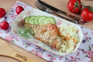 Окунь запеченный в майонезе Окунь запеченный в майонезе