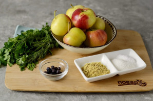 Моченые яблоки с горчицей Моченые яблоки с горчицей