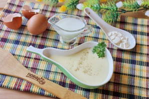 Белый соус с яйцом Белый соус с яйцом