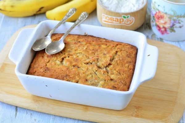 Диетический банановый пирог Диетический банановый пирог