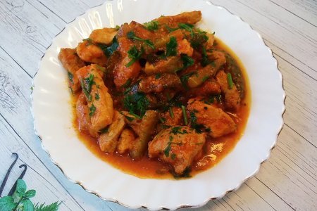 Азу из свинины по-домашнему Азу из свинины по-домашнему