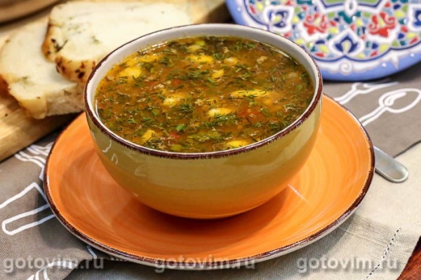 Суп из говядины с картофелем и чипетками