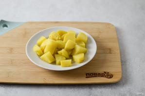 Постный салат с грибами