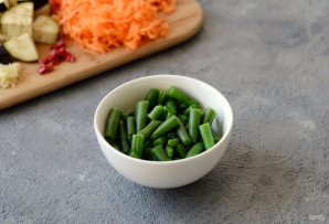 Стручковая фасоль с баклажанами на зиму Стручковая фасоль с баклажанами на зиму