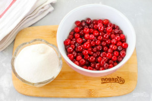 Клюква протертая с сахаром Клюква протертая с сахаром