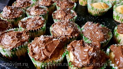 Банановые кексы с шоколадом