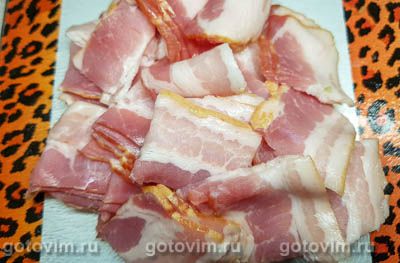 Гратен из картофеля с беконом и сыром Гратен из картофеля с беконом и сыром