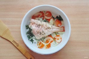 Морской окунь в пароварке