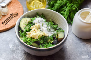 Баклажаны с чесноком и укропом Баклажаны с чесноком и укропом