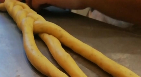 Греческий пасхальный хлеб, пошаговый рецепт с фото