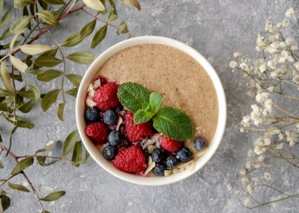 Льняная каша с корицей