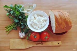 Бутерброды с творогом и помидорами Бутерброды с творогом и помидорами