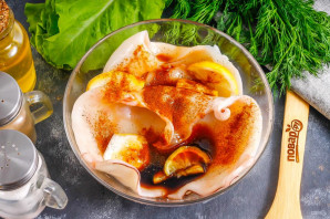 Кальмары на гриле от Джейми Оливера Кальмары на гриле от Джейми Оливера