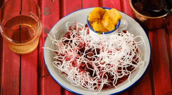 Десерт-сюрприз из фунчозы, пошаговый рецепт с фото