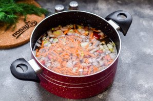 Суп с брокколи и кукурузой Суп с брокколи и кукурузой