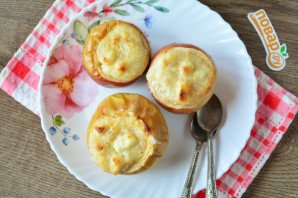 Яблоки фаршированные творогом Яблоки фаршированные творогом