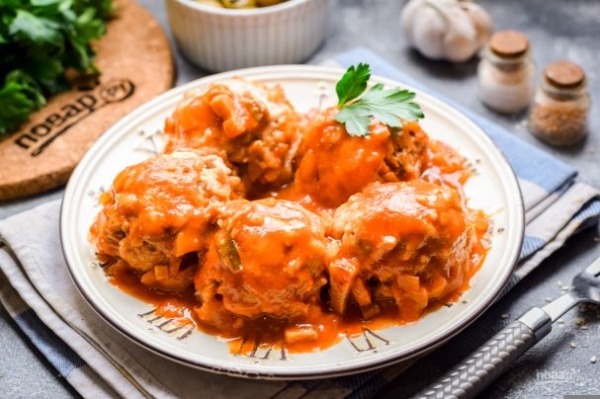 Тефтели с грибами Тефтели с грибами