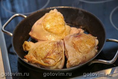 Куриные бедра с горчицей и сливками Куриные бедра с горчицей и сливками