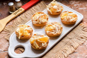Тарталетки с курицей и апельсином Тарталетки с курицей и апельсином