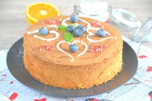 Апельсиновый шифоновый бисквит Апельсиновый шифоновый бисквит