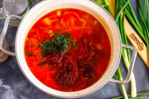 Борщ из запеченной свеклы Борщ из запеченной свеклы