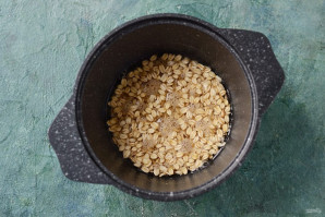 Овсянка с яблочным пюре Овсянка с яблочным пюре