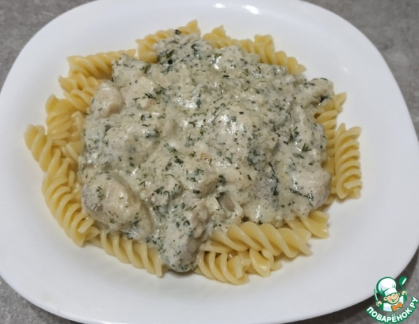 Филе пангасиуса в сливочном соусе Филе пангасиуса в сливочном соусе