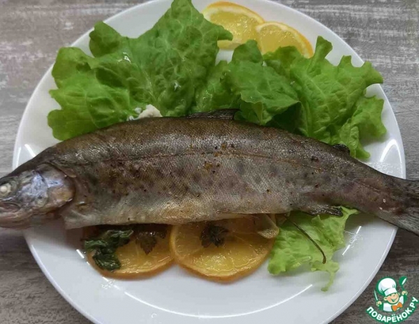 Радужная форель запеченная в духовке Радужная форель запеченная в духовке