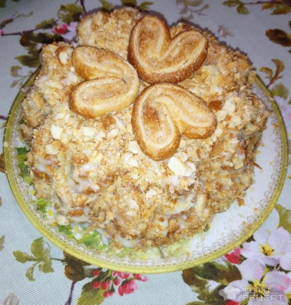 Рецепт: Домашний торт из печенья ушки - ... простой в приготовлении и вкусный десерт похожий на любимый тортик ... Рецепт: Домашний торт из печенья ушки - ... простой в приготовлении и вкусный десерт похожий на любимый тортик ...