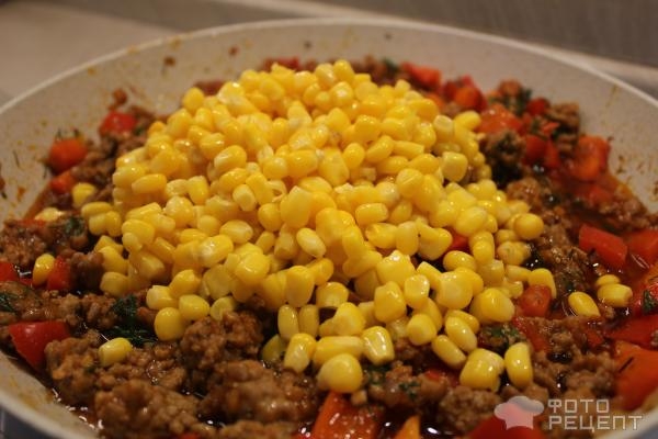 Рецепт: Энчилада - с фаршем Рецепт: Энчилада - с фаршем