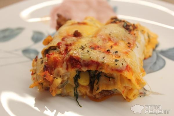 Рецепт: Энчилада - с фаршем Рецепт: Энчилада - с фаршем